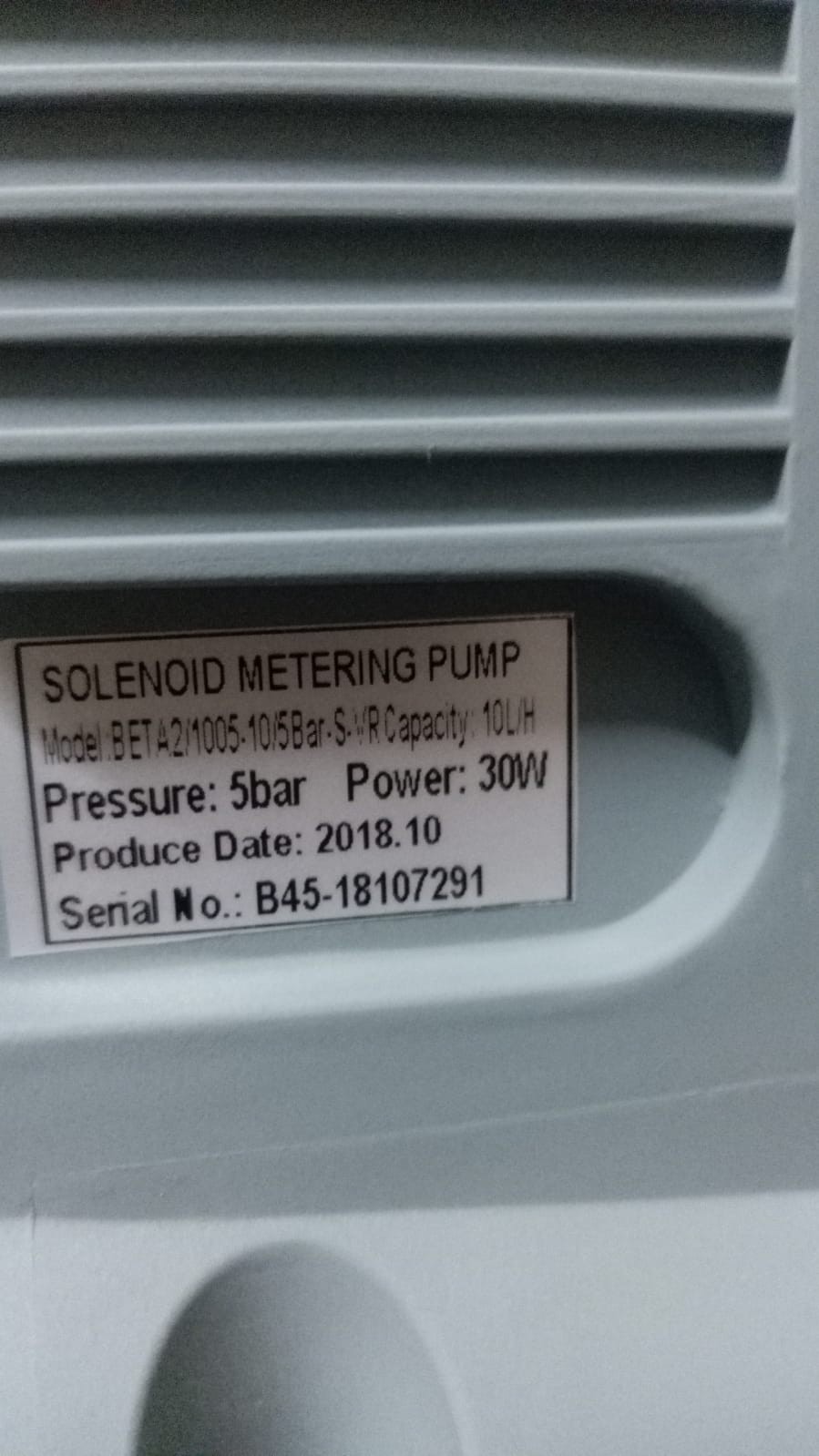 Chempro Selenoid Matering Pompa BETA2/1005 10Lph/5Bar