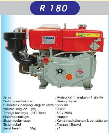 JIANG DONG Diesel Engine R 180