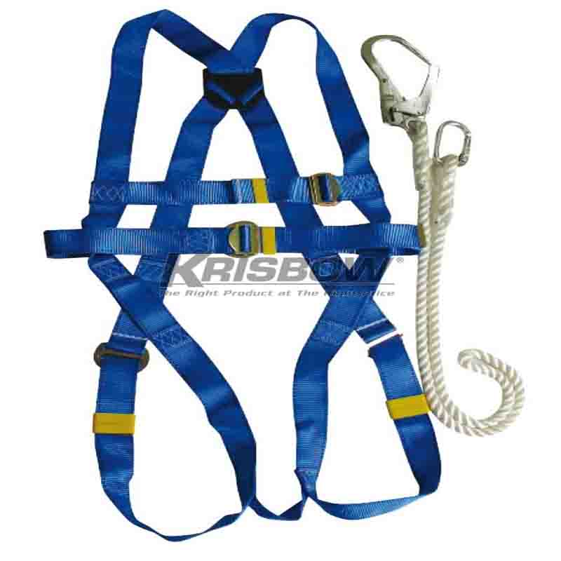 Krisbow KW1000438 FULL BODY HARNESS WITH LANYARD