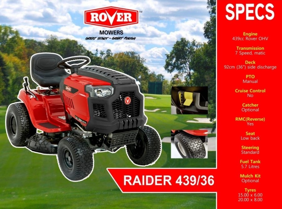 Rover Mesin Potong Rumput Raider 439/36